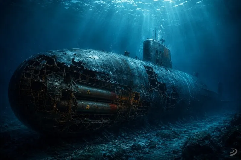 El golfo de Vizcaya tiene un submarino nuclear que nadie quiere rescatar. Lleva 56 años ahí y lo mejor es no hacer nada