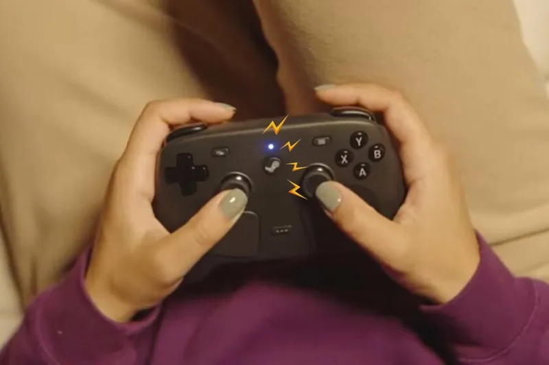 Hazme caso, coge tu Steam Controller y déjalo caer sobre la cama. No está poseído, es un detallito único que solo Valve podía hacer