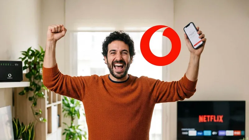 Vodafone tiene una nueva oferta temporal para que ahorres un 37 % en fibra, dos líneas móviles y Netflix