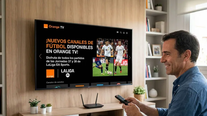 Si tienes Orange TV con fútbol, ahora tendrás más canales para no perderte el final de LaLiga EA Sports