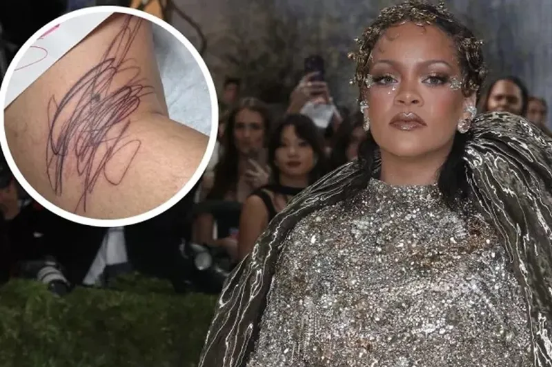 Rihanna causa polémica por tatuaje inspirado en sus hijos
