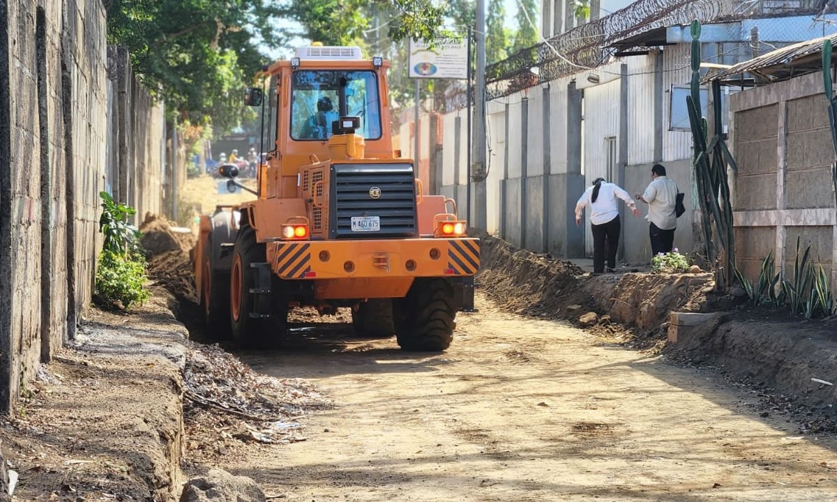 Mejoras viales para más de 55 familias en el barrio Rubén Darío de Managua