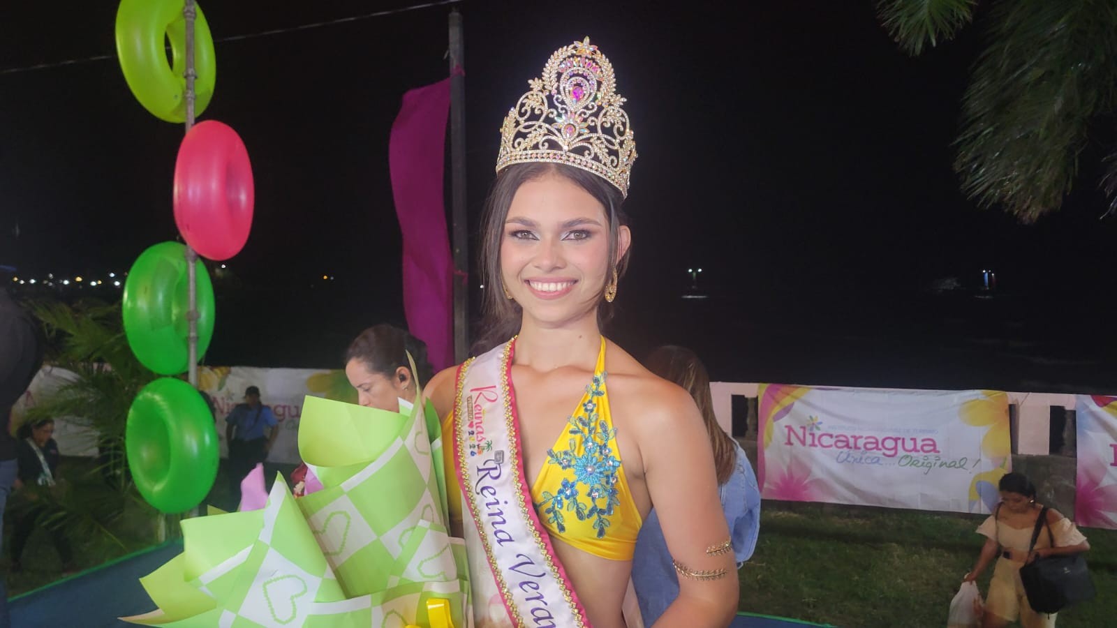 Skarleth Jarquín se corona como Reina Verano Nicaragua 2026 en vibrante gala en Granada