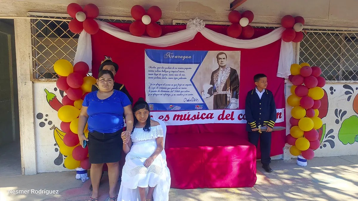 Comunidad educativa honra los 110 años del tránsito a la inmortalidad de Rubén Darío en San Isidro de Bolas, Managua