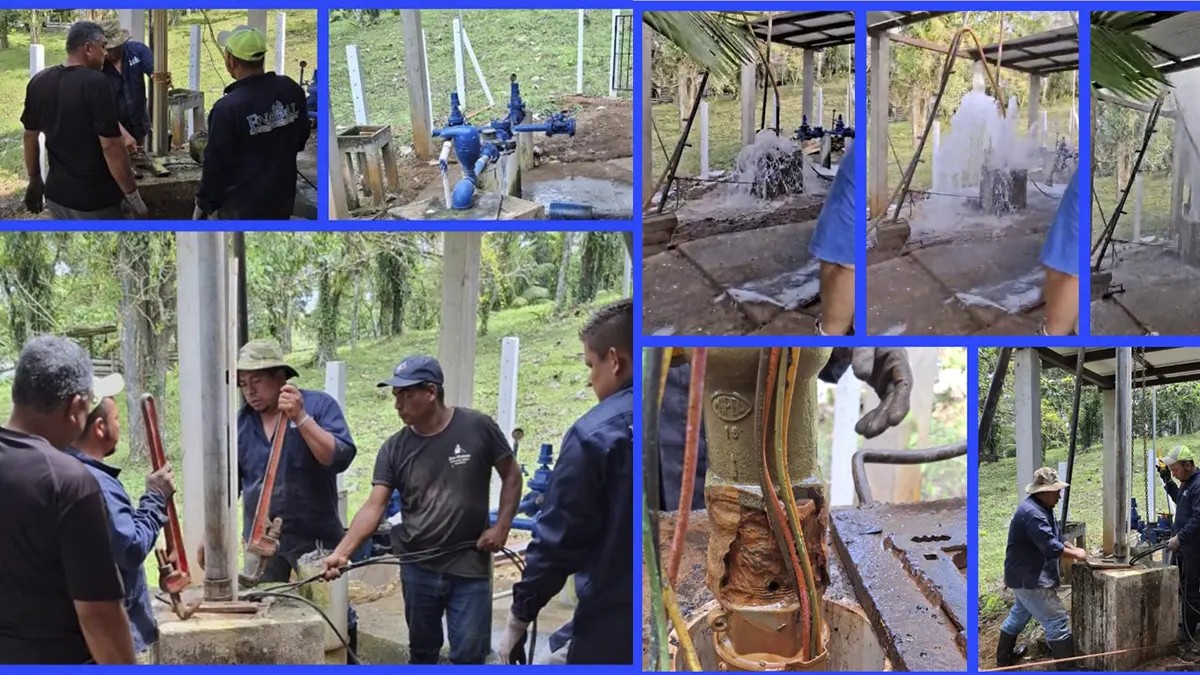 ENACAL fortalece abastecimiento de agua con rehabilitación del sistema en Nueva Guinea