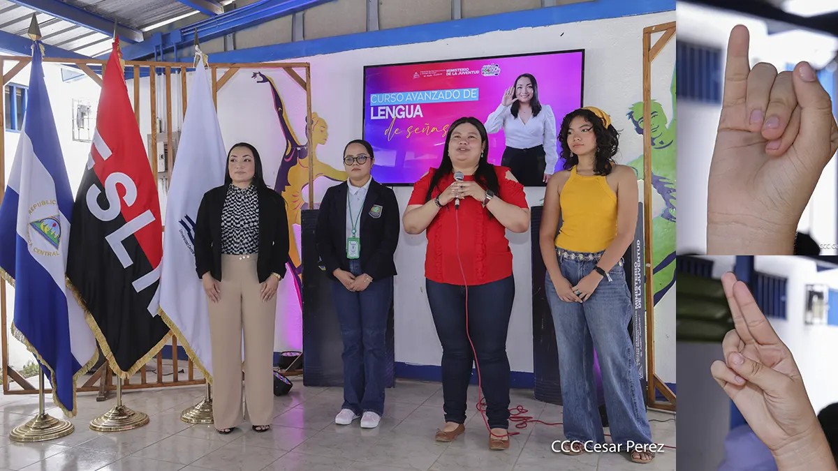 Lanzan curso avanzado de Lenguaje de Señas para fomentar la inclusión en Nicaragua