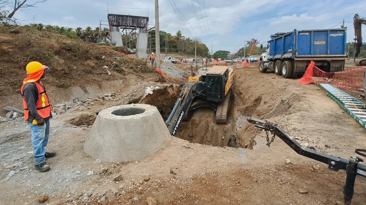 Construcción de paso a desnivel en Carretera Sur de Managua alcanza 21% de avance