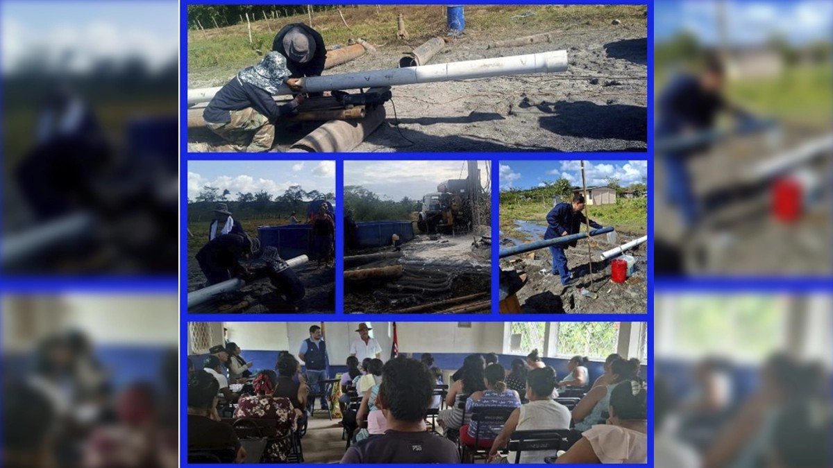 ENACAL finaliza etapa del pozo y continúa obras complementarias en Morrito, Rio San Juan