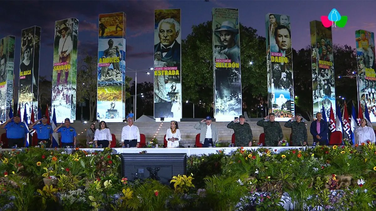 Copresidentes de Nicaragua presiden acto central que ratifica a Nicaragua como pueblo de paz y unidad