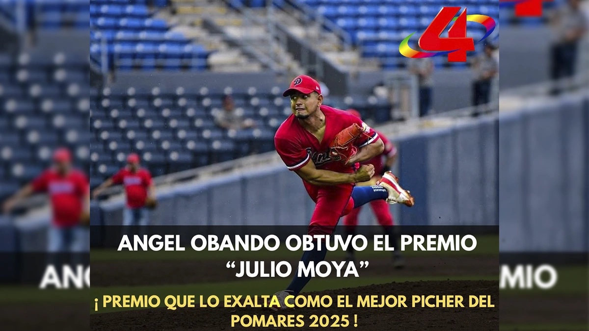 Ángel Obando gana el premio Julio Moya al mejor lanzador del Pomares 2025