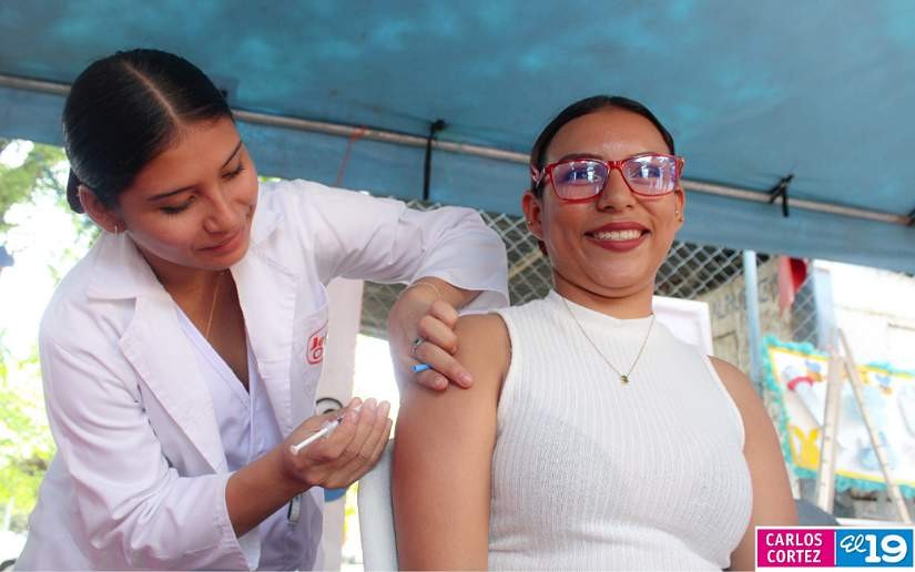 Nicaragua reporta 83 % de avance en jornada de vacunación