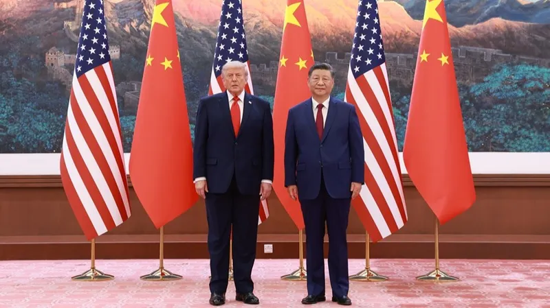 El presidente chino Xi Jinping sostiene conversaciones con el presidente de Estados Unidos Donald Trump