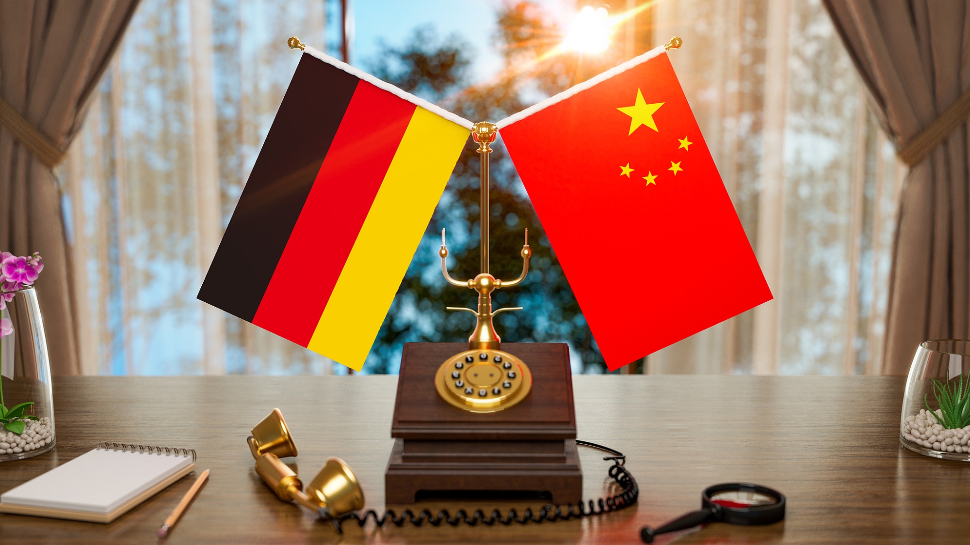 El Ministro de Relaciones Exteriores chino sostiene una conversación telefónica con su homólogo alemán