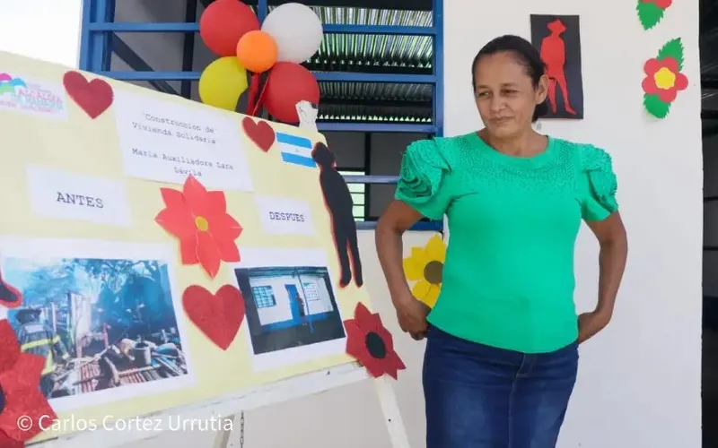 Gobierno Sandinista entrega vivienda digna a familia afectada por incendio en Loma de Chico Pelón