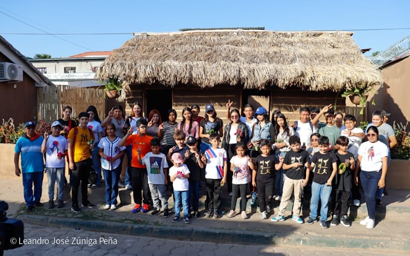 Jóvenes de Masaya rinden tributo a Sandino en su Niquinohomo natal