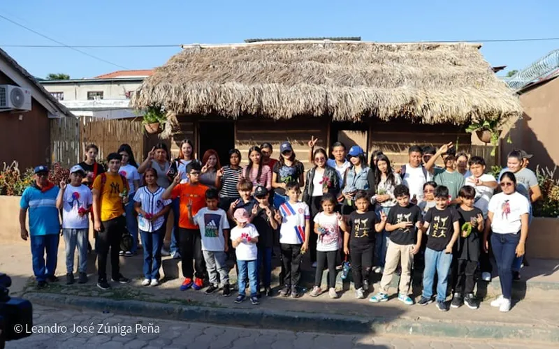 Jóvenes de Masaya rinden tributo a Sandino en su Niquinohomo natal