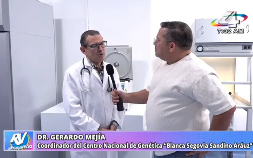 Entrevista al Compañero Gerardo Mejía del Centro Centro Nacional de Genética en el Programa Revista En Vivo, Canal 4