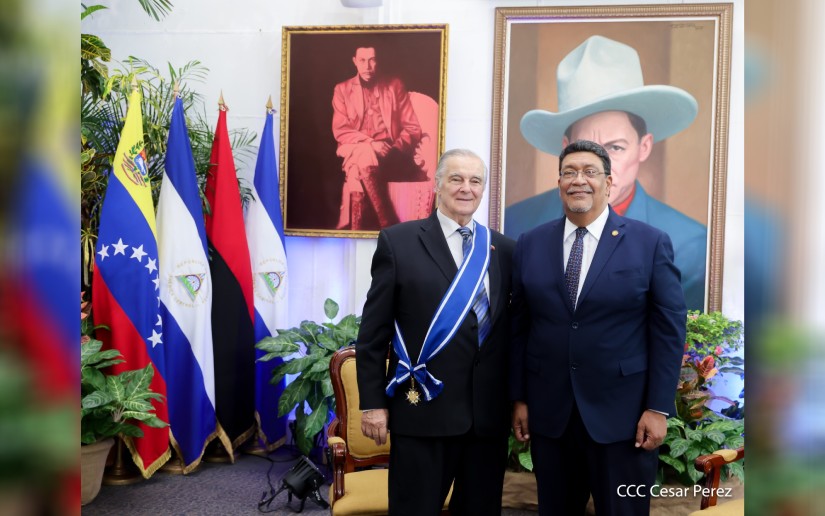 Embajador de Venezuela agradece a Nicaragua tras recibir Orden José de Marcoleta