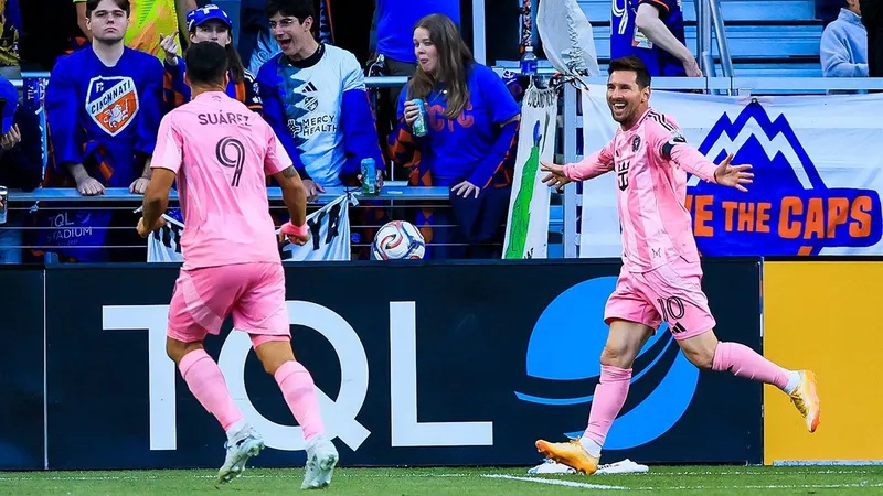 Triplete de Lionel Messi, gol de Berterame y victoria del Inter Miami