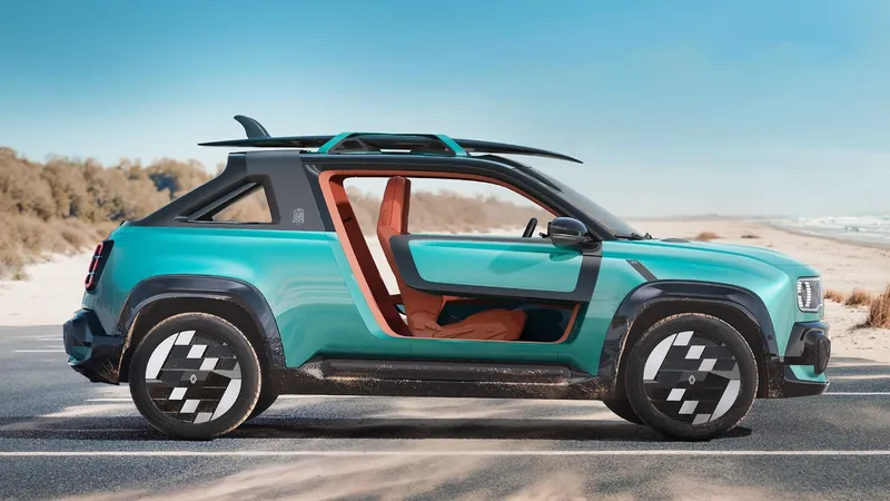 Con ‘medias puertas’ e inspirado en los años 80: Renault le da al R4 un aire buggy, aunque no dejarán que te lo compres