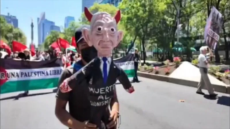Mexicanos marchan a 78 años de la Nakba Palestina