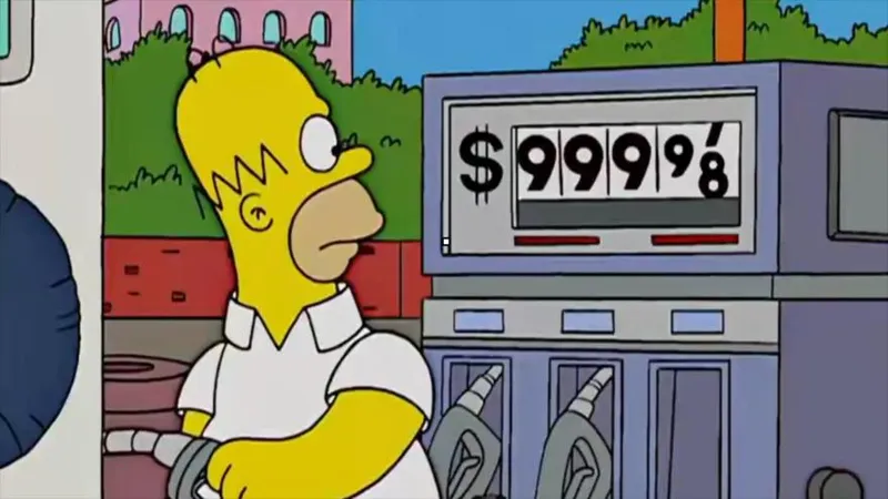 Lo predijeron Los Simpson: Irán se burla del alto precio del diésel en EEUU