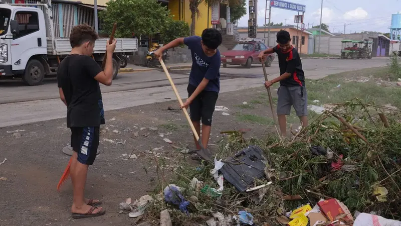 Jugá Limpio llena de acción a Ciudad Belén con jornada de limpieza comunitaria en Managua