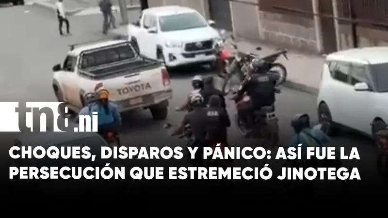 Peligrosa persecución policial en Jinotega deja varios accidentes y caos en la ciudad