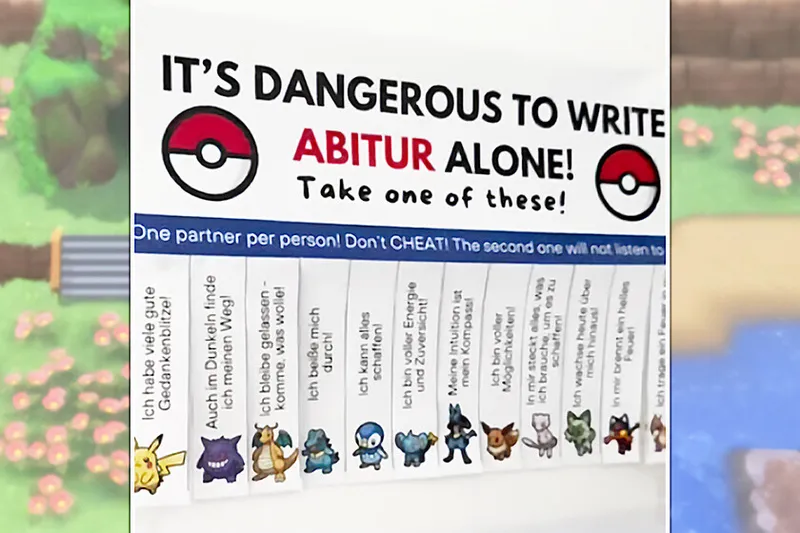 Una profesora de Alemania quiere ayudar a sus alumnos durante los exámenes finales, y para ello les ha permitido elegir un Pokémon como compañero