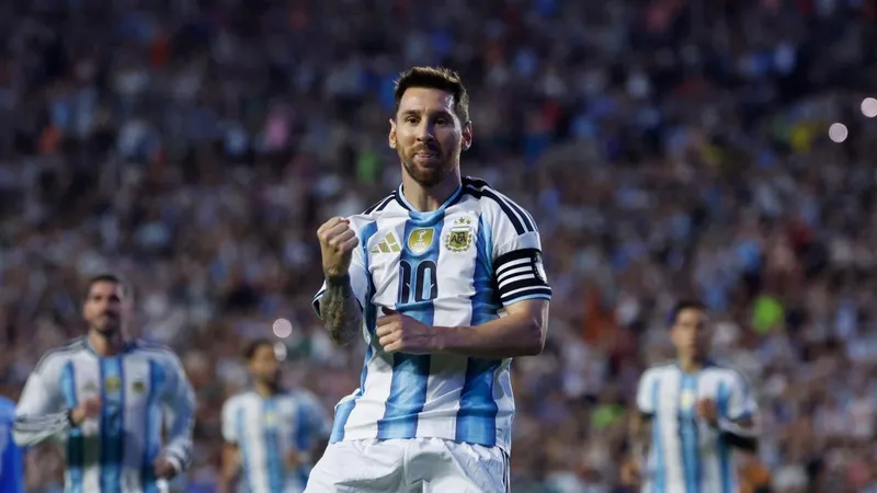 3-0: Argentina golea con otro récord de Messi