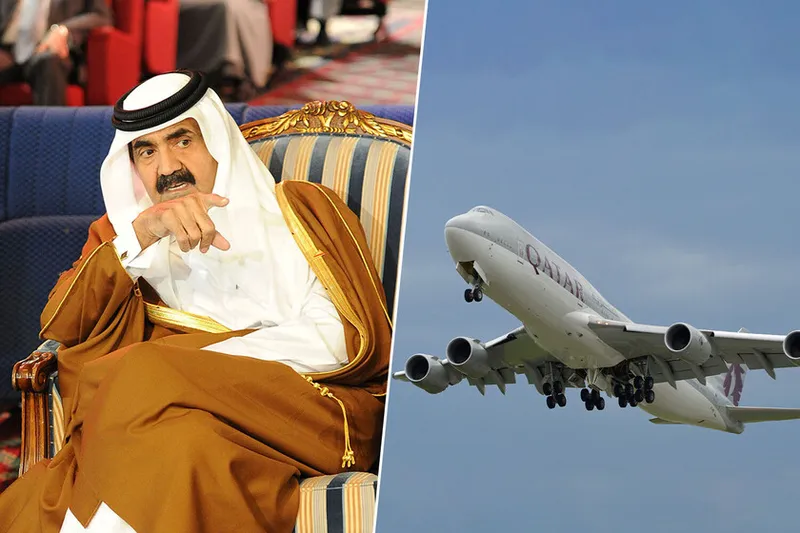 Una caída en Marruecos desató el lujo más absurdo: nueve Boeing 747 fueron necesarios para evacuar a Suiza al ex-emir de Catar