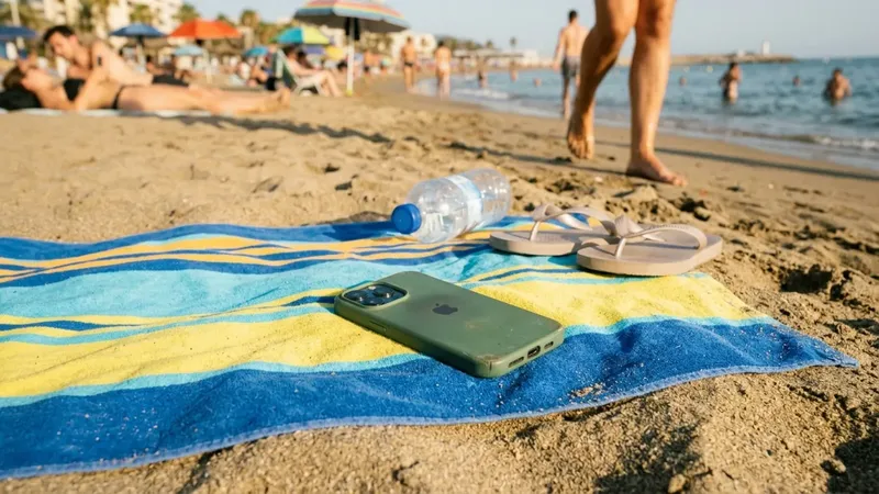 El gran peligro de bajar a la playa solo con el móvil
