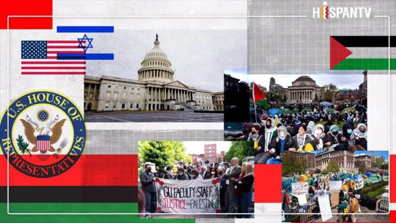 ¿Cómo el Congreso de EEUU busca frenar el activismo propalestino en los campus mediante restricciones a fondos federales?