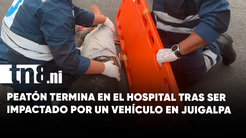 Peatón resulta gravemente lesionado tras atropello en salida de Juigalpa hacia Managua