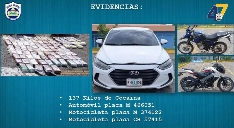 Admiten acusación contra seis personas por tráfico de 137 kilos de cocaína incautada en Nindirí