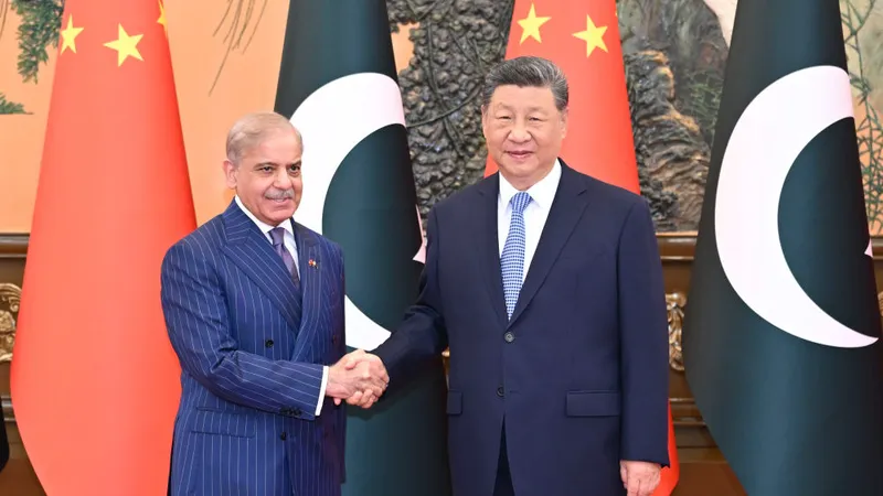 Presidente Xi Jinping se reúne con el primer ministro pakistaní, Shehbaz Sharif, en Beijing