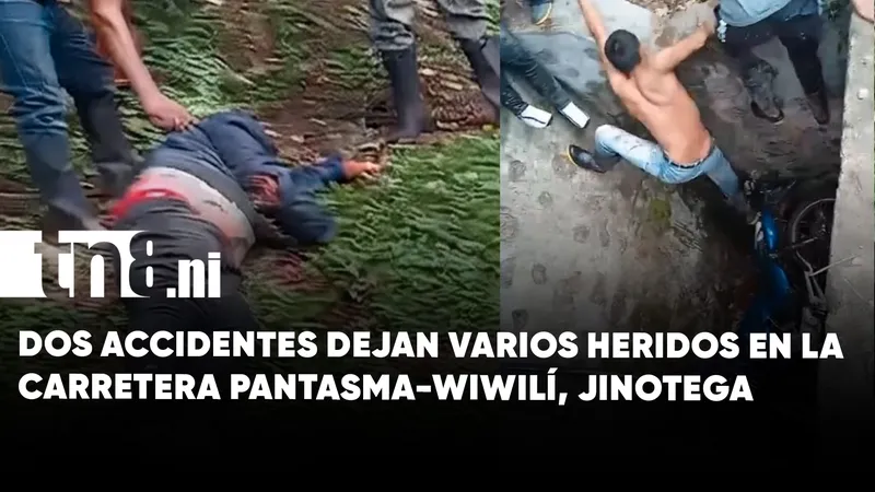 Nuevos accidentes de tránsito se registran en la carretera Pantasma a Wiwilí, Jinotega