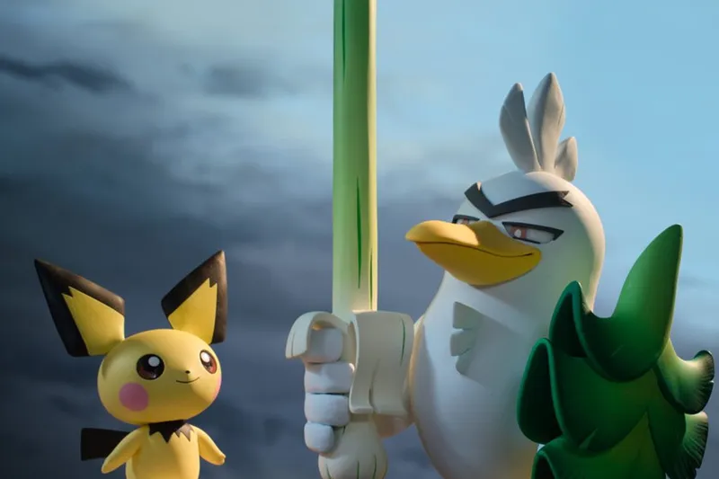 Sirfetch'd y Pichu se convierten en Don Quijote y Sancho Panza gracias a esta nueva serie de Pokémon creada por los padres de Wallace y Gromit