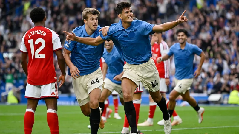 Brighton venció al Arsenal y sacudió la Premier League