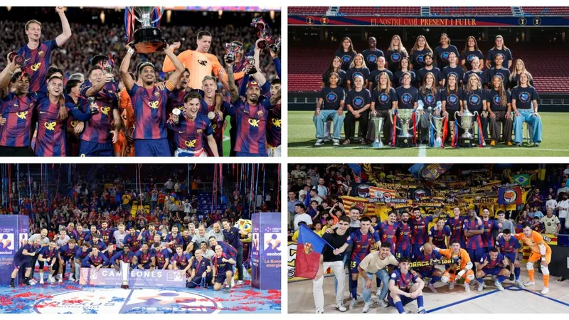 Cuatro Ligas de seis del Barça por segunda temporada seguida