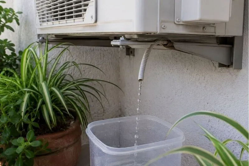 Los expertos en aire acondicionado están de acuerdo: “El agua del aire acondicionado es agua destilada que puede servir para el jardín o el hogar”