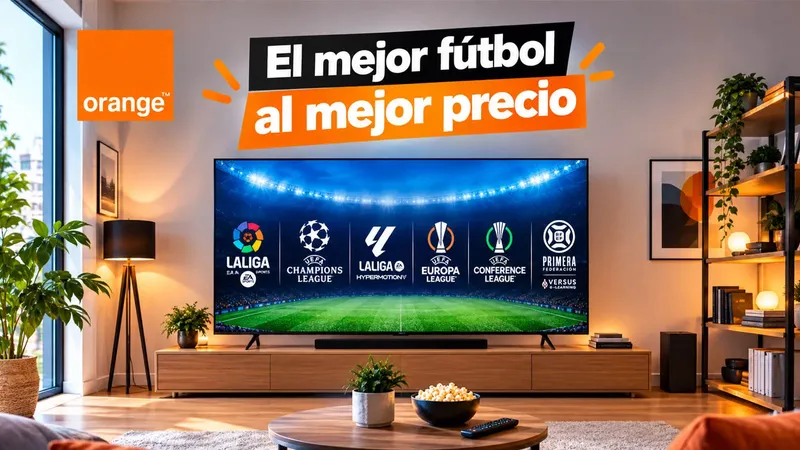 Orange tiene muchas tarifas, pero este combinado de fibra y TV es el más barato para ver todo el fútbol