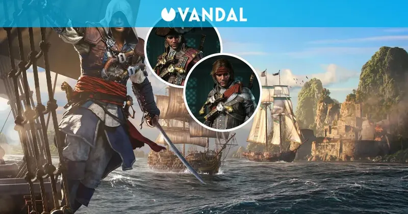 Hay dos atuendos de piratas famosos que puedes conseguir gratis en AC Black Flag Resynced