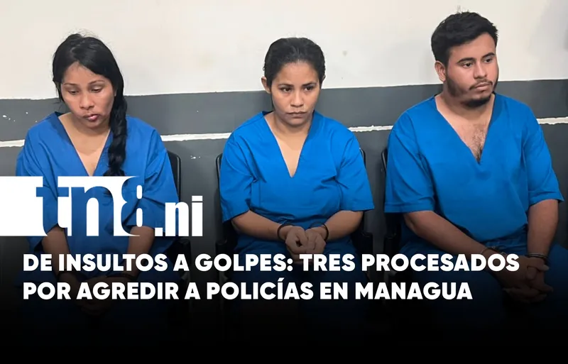 Ataque a policías en Managua lleva a tres personas al banquillo de acusados