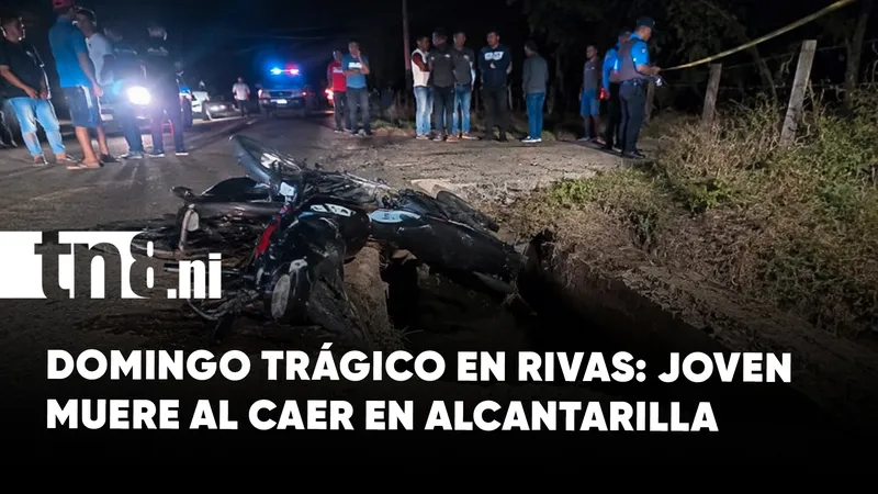 Tragedia en Rivas: motociclista muere tras caer en alcantarilla
