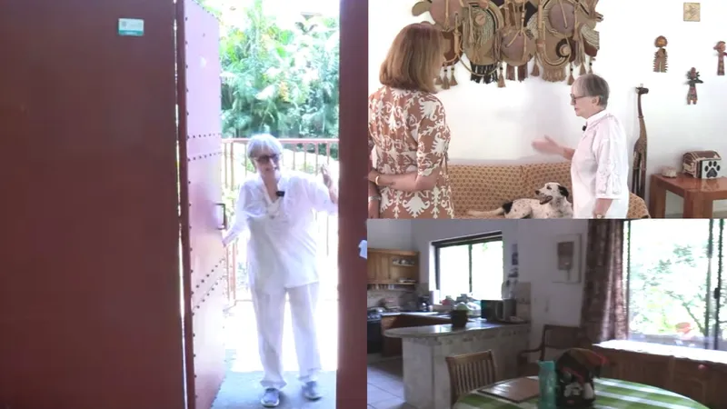 Al interior de la casa en la que Susana Alexander vive su retiro y que puso en venta a un precio increíble