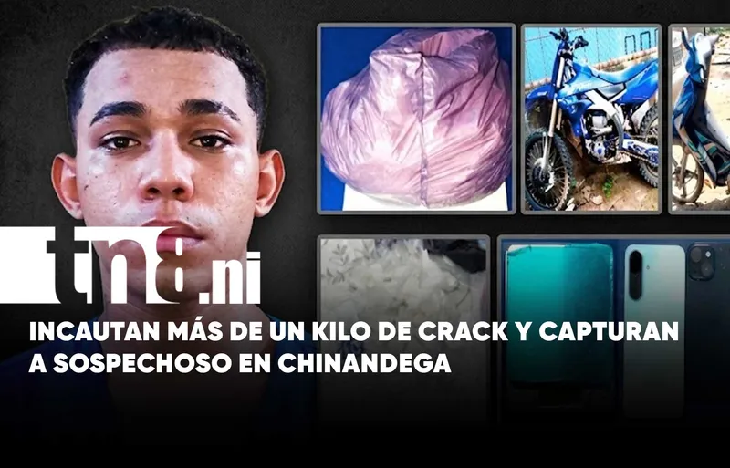 Golpe al narcotráfico en Chinandega: Incautan más de un kilo de crack