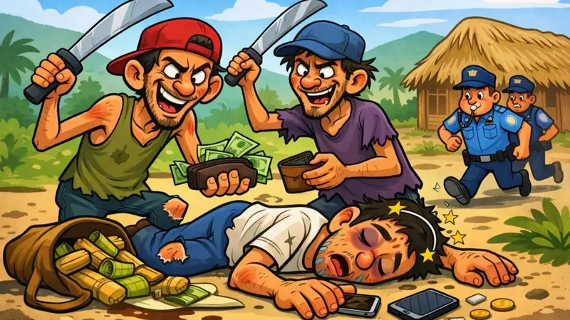 Buscan a par de “macheteros” por dejar palmado y sin celular a jinotegano