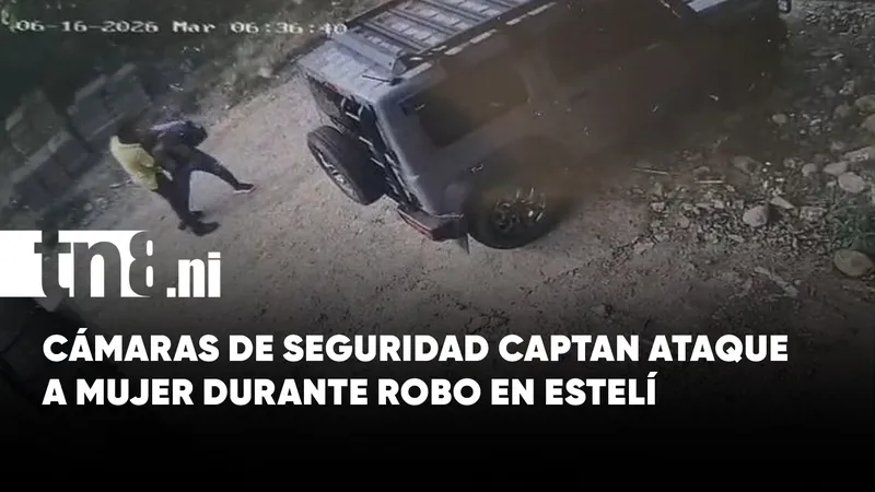 Mujer resulta lesionada tras violento robo de celular en Estelí (VIDEO)