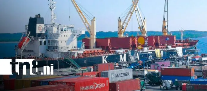 Puertos de Nicaragua mueven más de 195 mil toneladas de carga en una semana